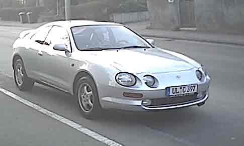 Front and side of celica