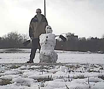 me and snowman
